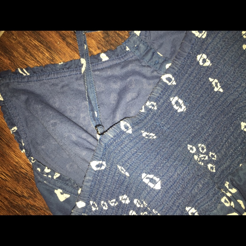 Blue Pattern Spring Shift Dress - Picture 5 of 6